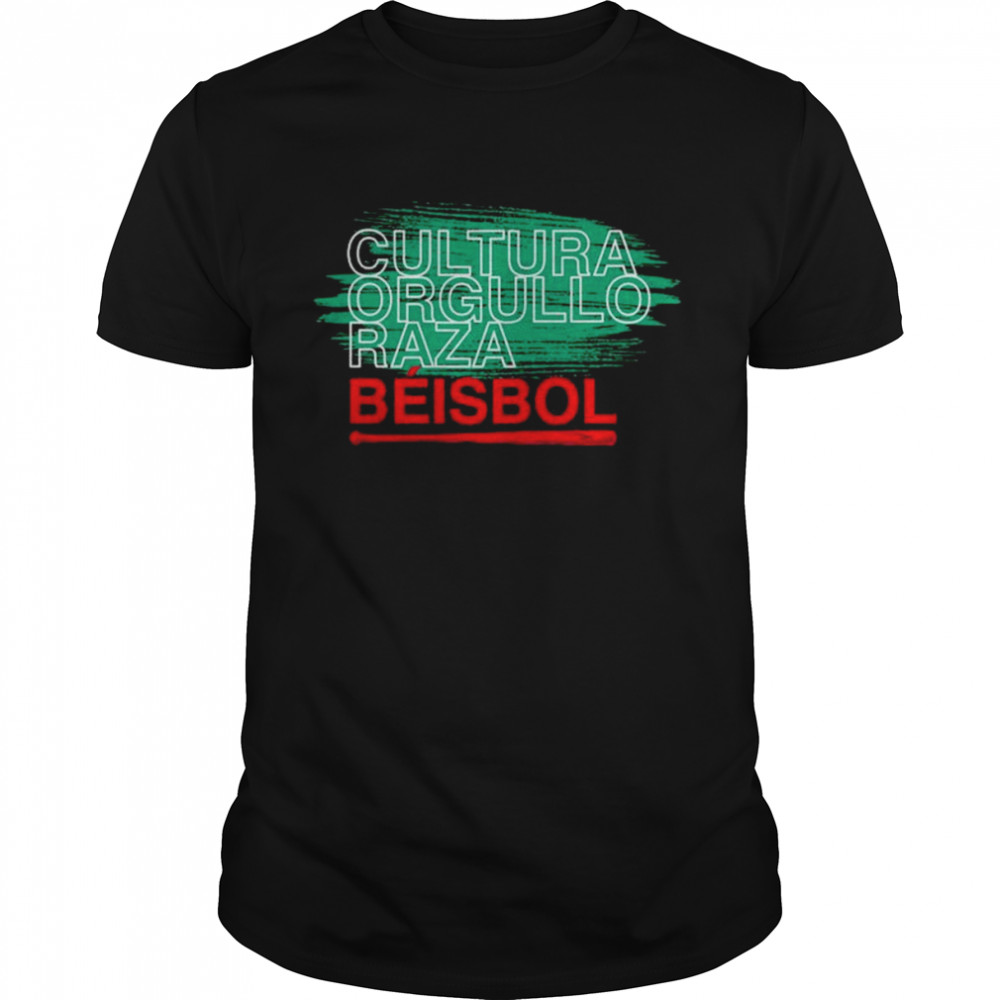 Cultura Orgullo Raza Beisbol shirt