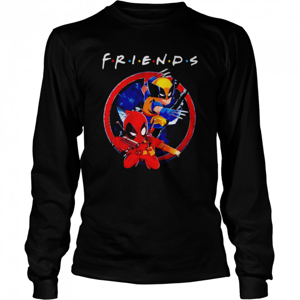 Deadpool and Wolverine friends shirt Long Sleeved T-shirt