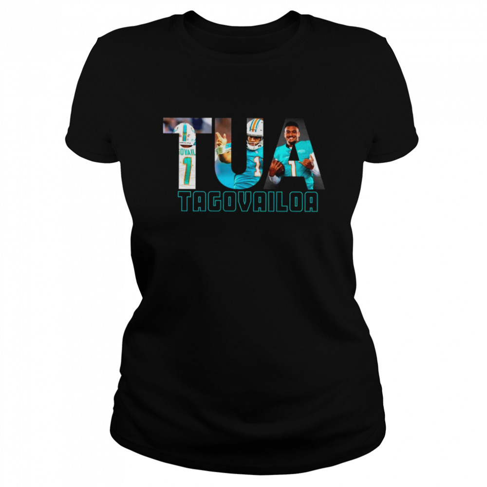 Tua Tagovailoa Miami Dolphins Men's by One Color T-Shirt - Ash