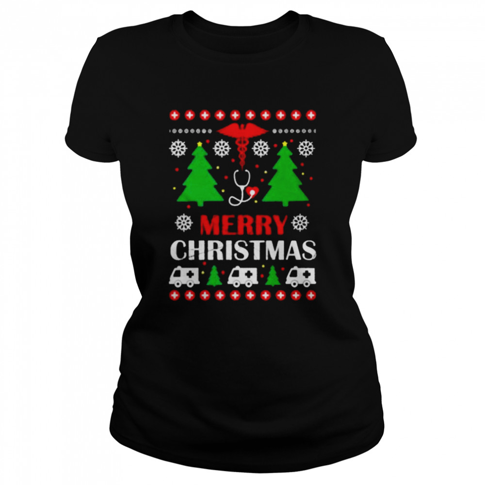 Ambulance Nurse Christmas T- Classic Women's T-shirt