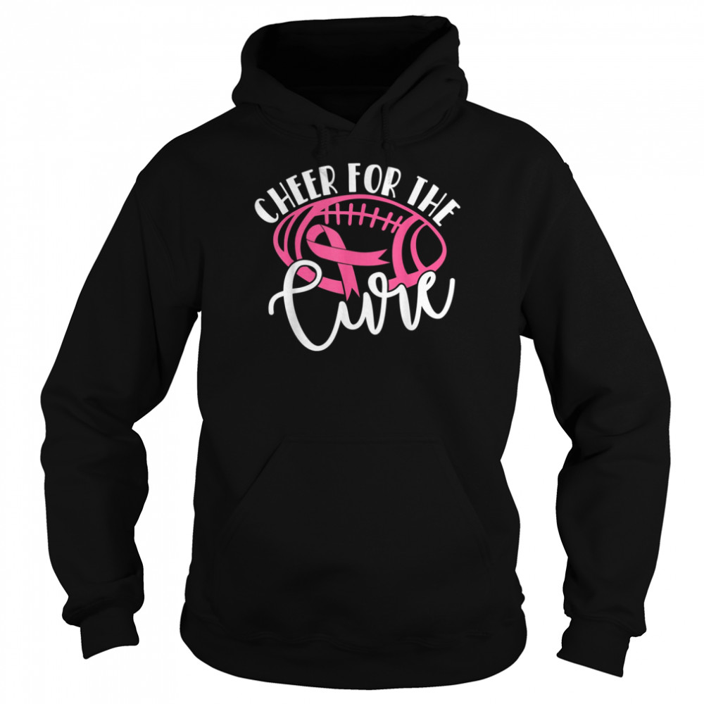 Cheer For The Cure Pink Breast Cancer Awareness Girl Women T- Unisex Hoodie