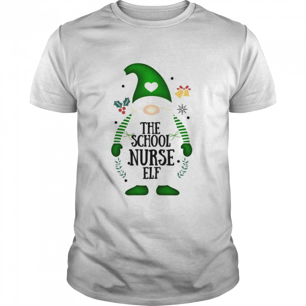 Christmas Gnomes in Plaid Hats Santa’s Favorite Nurse Christmas T- Classic Men's T-shirt