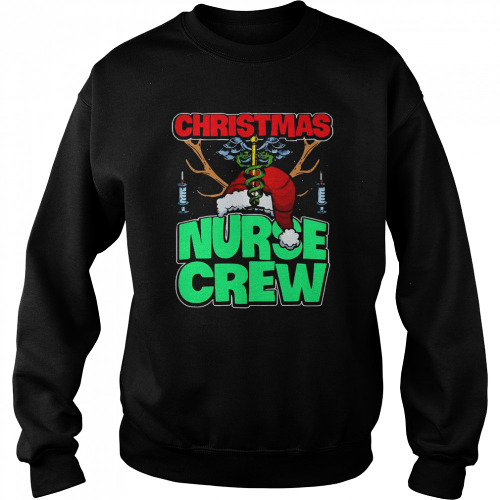 Christmas Nurse Crew Cute Practitioners Nurse Christmas T- Unisex Sweatshirt