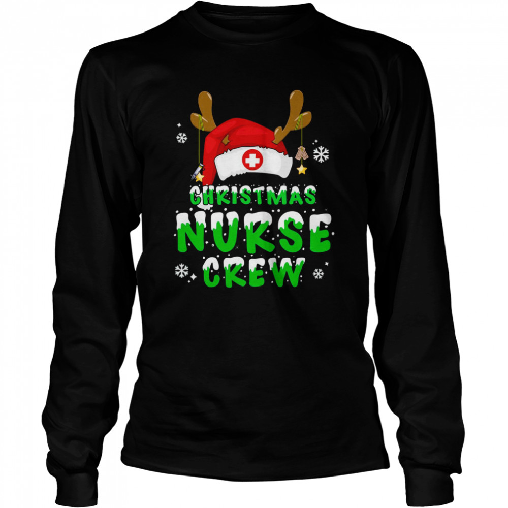 Christmas Nurse Crew Nurse Christmas T- Long Sleeved T-shirt