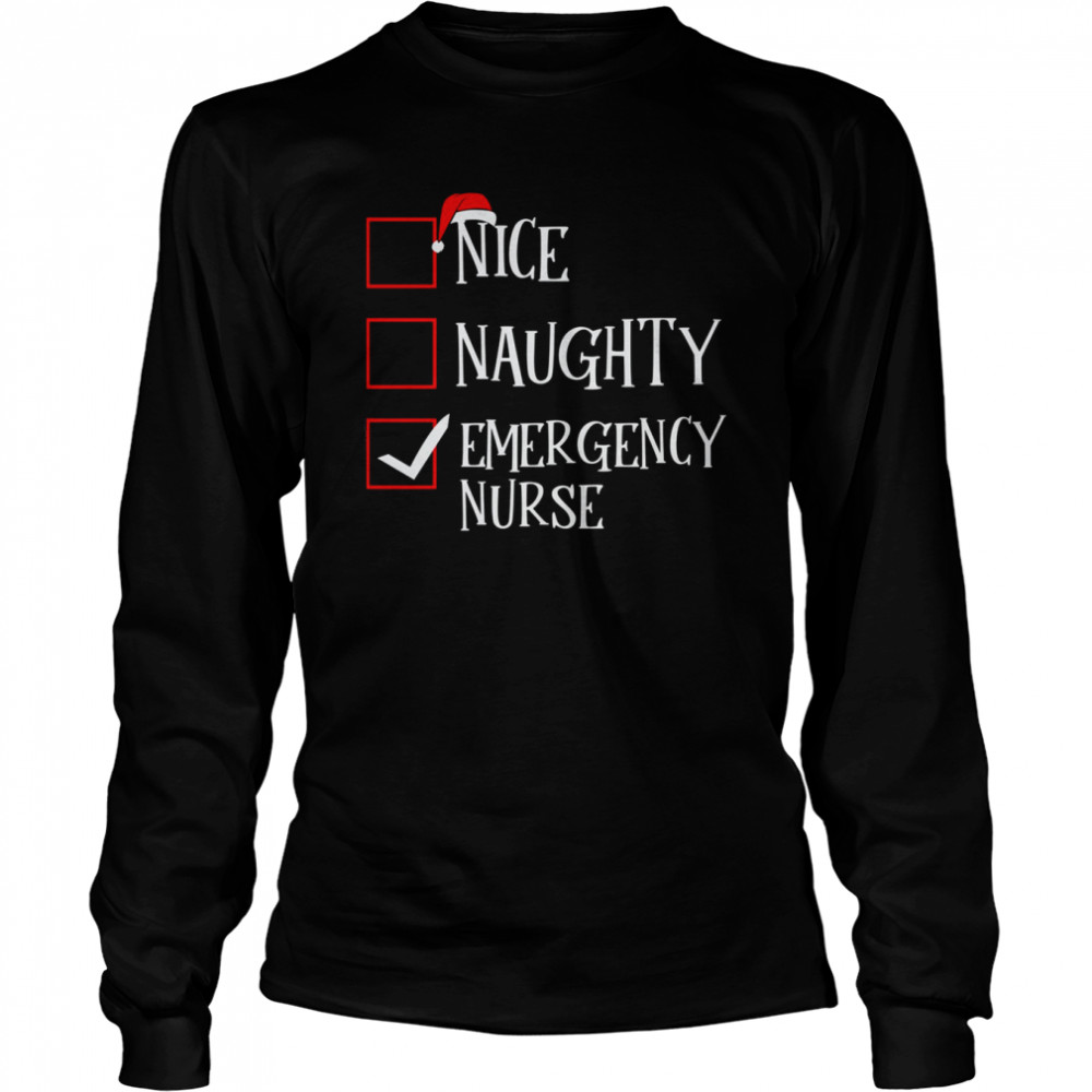Emergency Gift Nurse Christmas T- Long Sleeved T-shirt