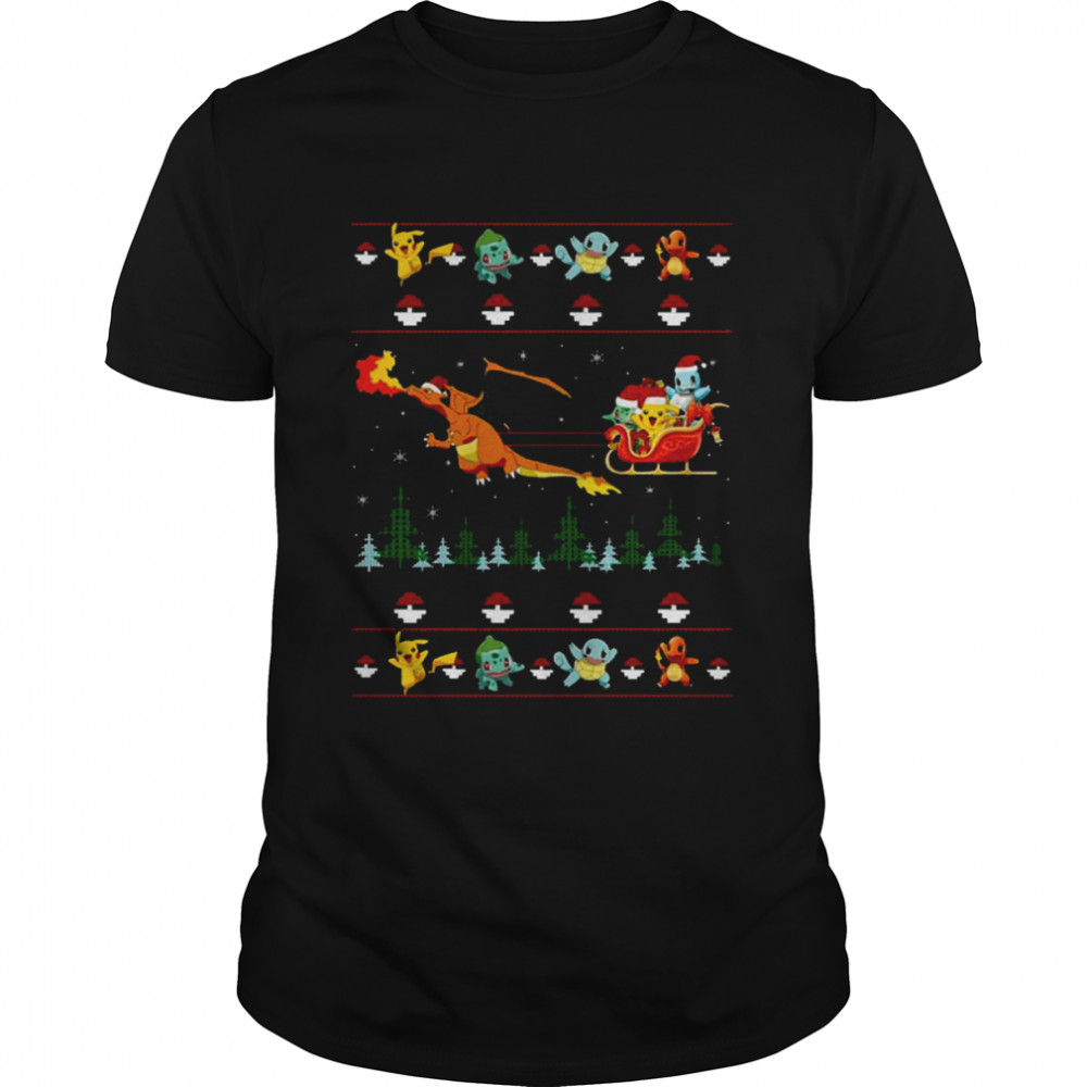 Friends Pokemon Christmas T- Classic Men's T-shirt