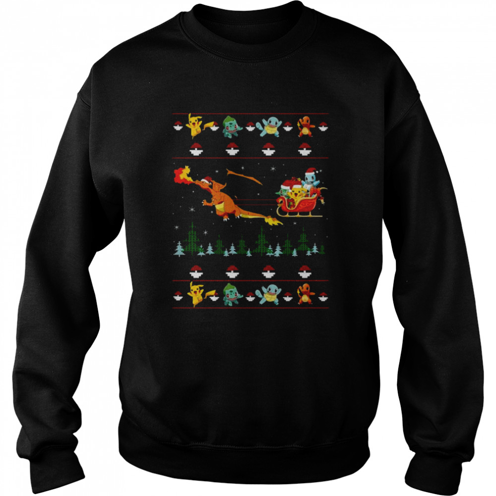Friends Pokemon Christmas T- Unisex Sweatshirt