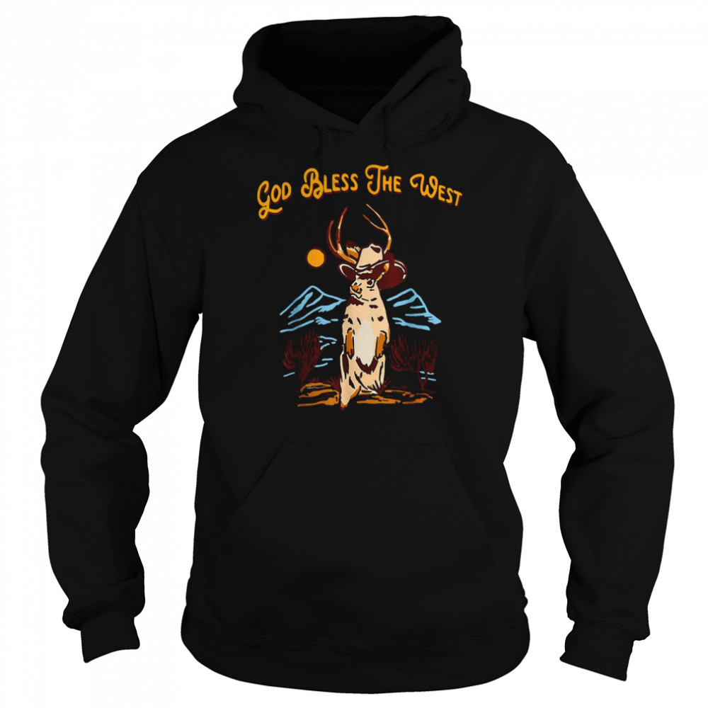God Bless The Vintage West Cowboy Music Country Southern T- Unisex Hoodie