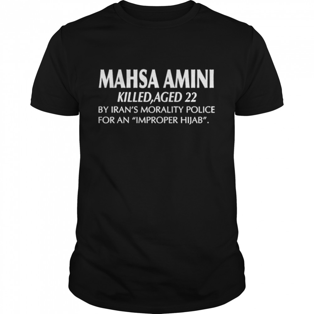 Mahsa Amini killed aged 22 shirt Classic Men's T-shirt