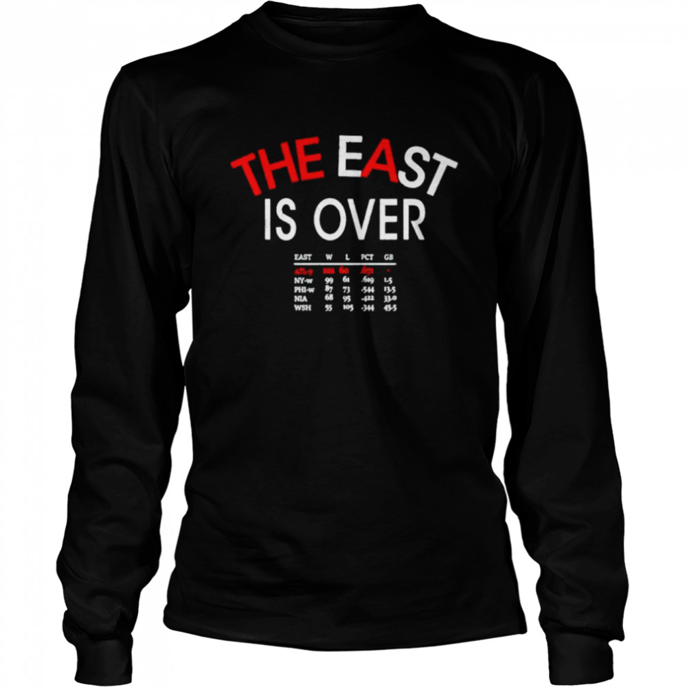 MLB Atlanta Braves the east is over 2022 shirt Long Sleeved T-shirt
