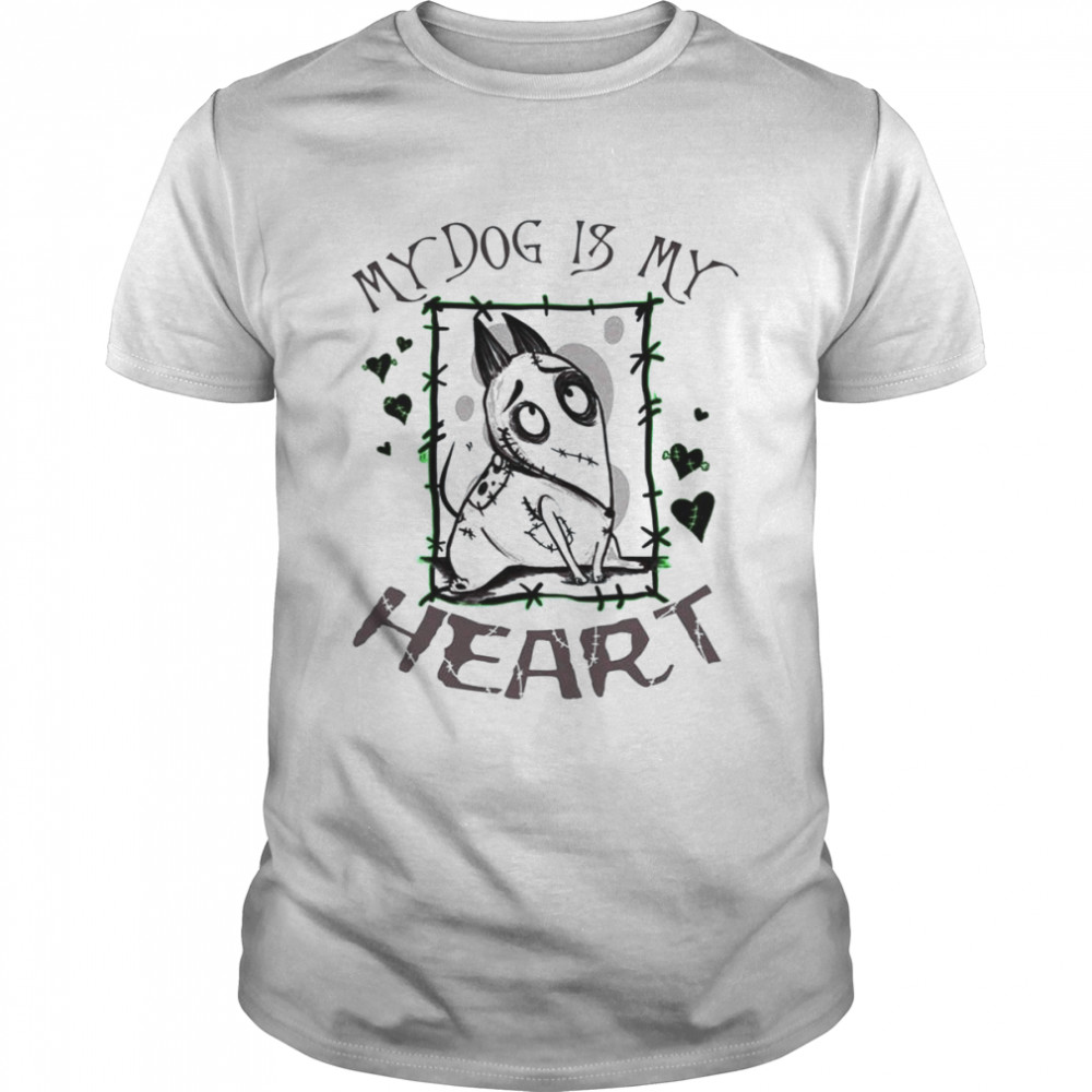 My Dog Is My Heart Frankenstein Dog shirt Classic Men's T-shirt