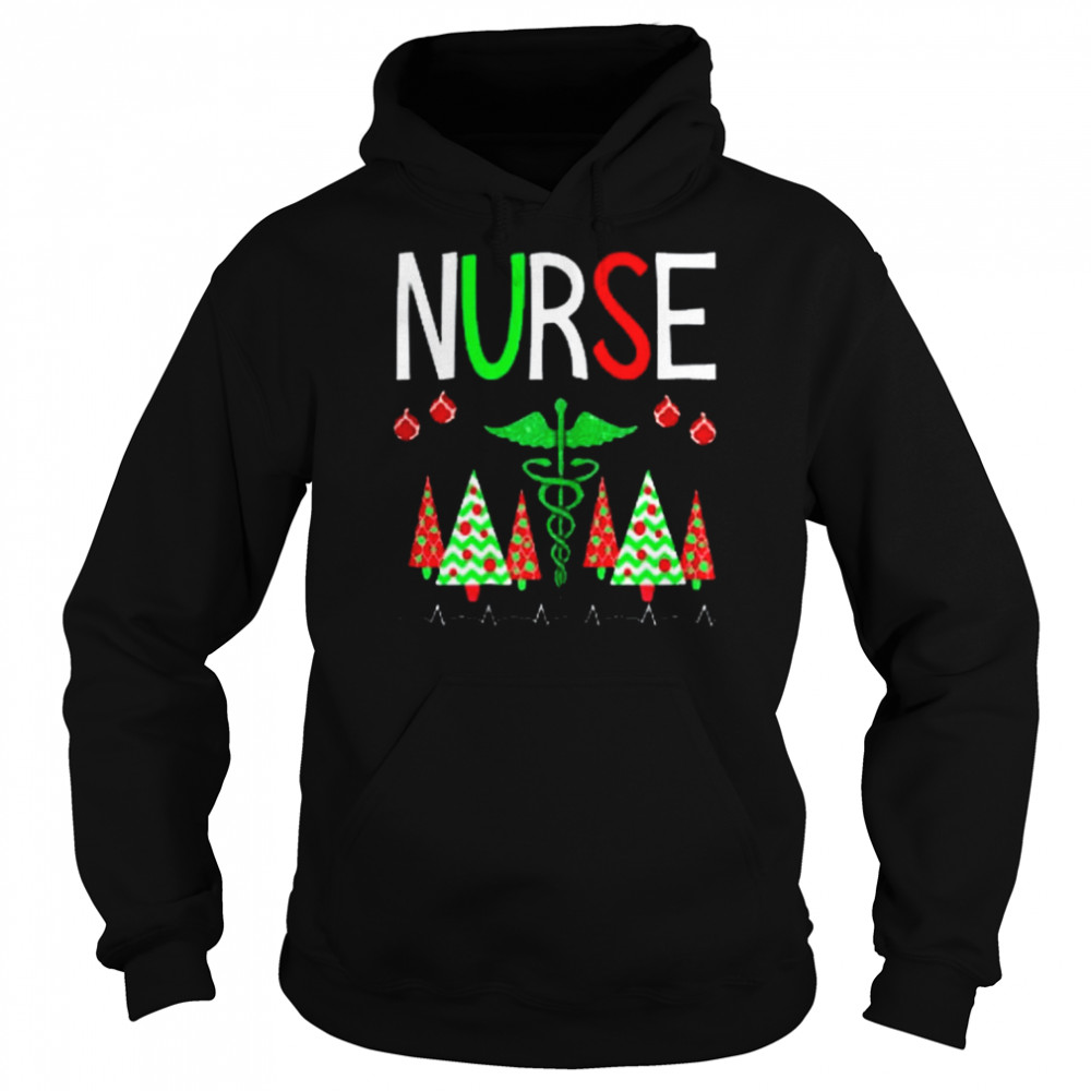 Nurse Christmas Tree Nurse Christmas T- Unisex Hoodie