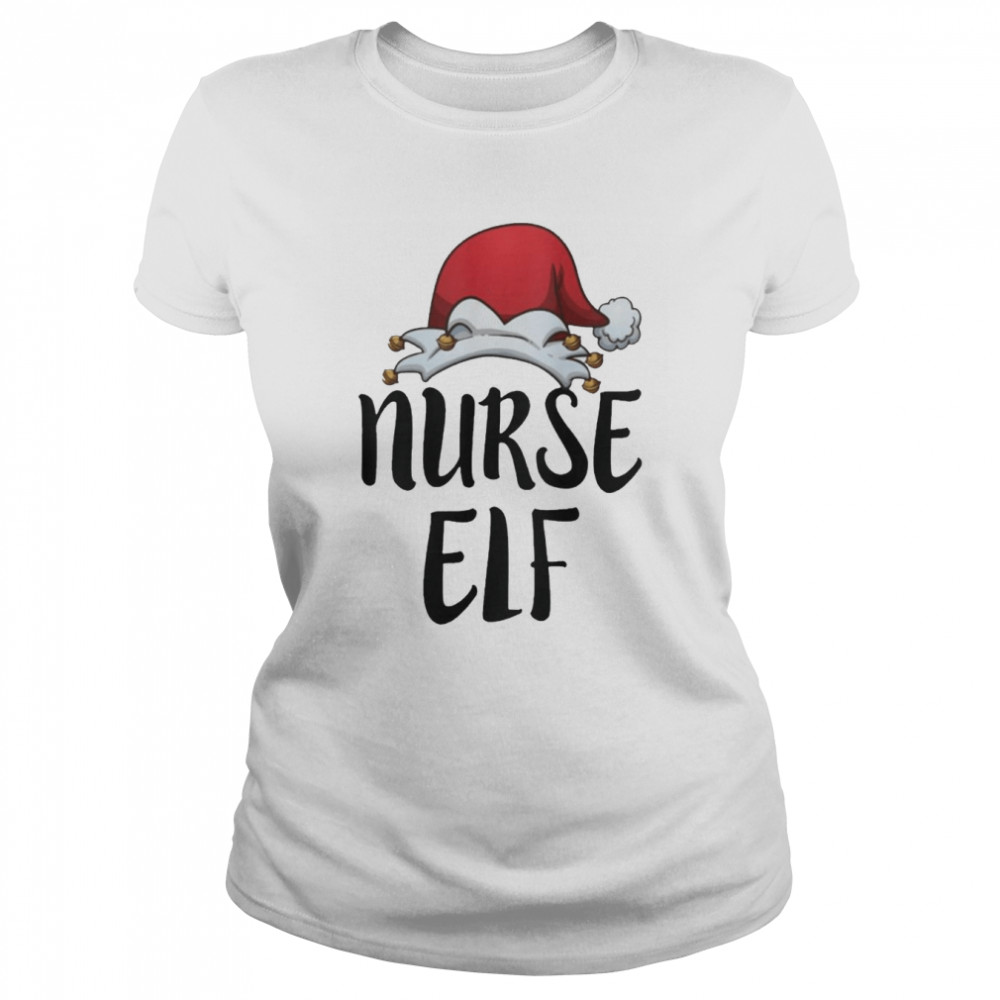 Nurse ELF Funny RN Nurse Christmas T- Classic Women's T-shirt