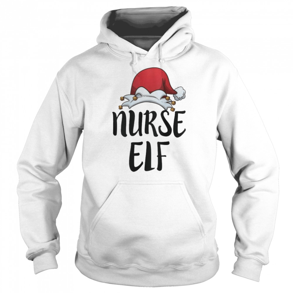 Nurse ELF Funny RN Nurse Christmas T- Unisex Hoodie