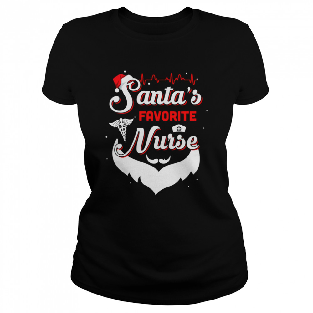 Nursing Santa’s Favorite Nurse Christmas T- Classic Women's T-shirt