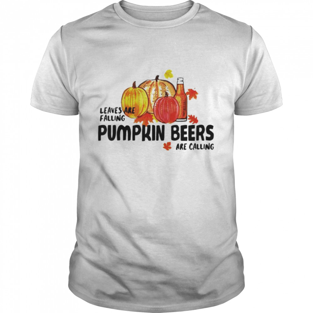 Pumpkin beers are calling leaves are falling shirt Classic Men's T-shirt
