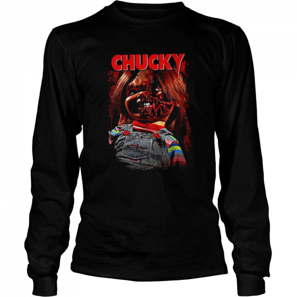Red Art Chucky From Child’s Play shirt Long Sleeved T-shirt