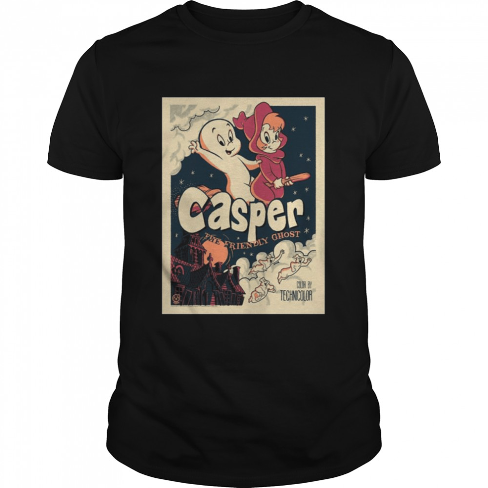 Retro Art The Ghost Casper Cute Boy shirt Classic Men's T-shirt