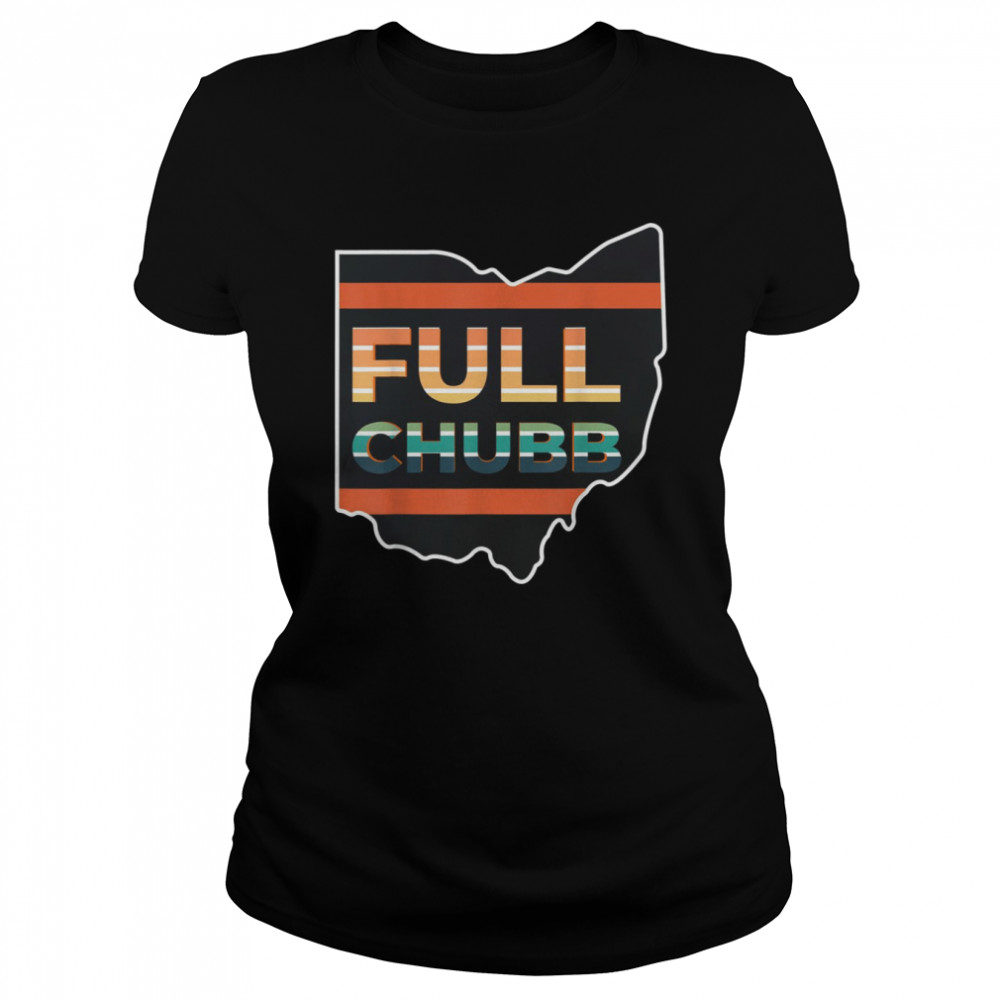 Retro Full Football Vintage love Browns Chubb Cleveland T- Classic Women's T-shirt