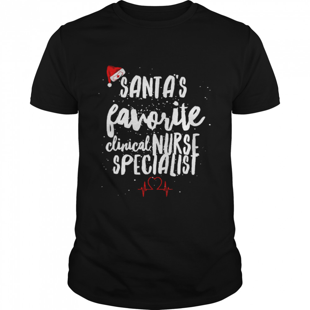 Santa’s Favorite Clinical Special Nurse Christmas T- Classic Men's T-shirt