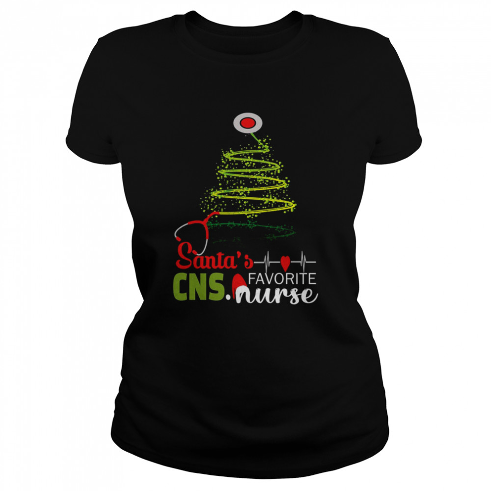 Santa’s Favorite CNS Nurse CNS Nurse Christmas T- Classic Women's T-shirt