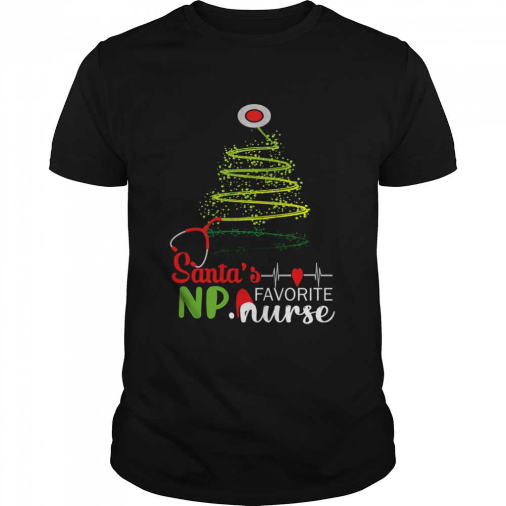 Santa’s Favorite NP Nurse NP Nurse Christmas T- Classic Men's T-shirt