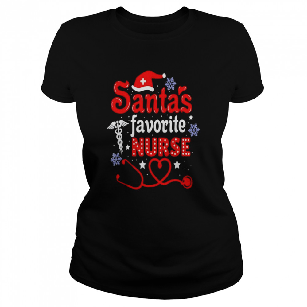 Santa’s Favorite Nurse Christmas T- Classic Women's T-shirt