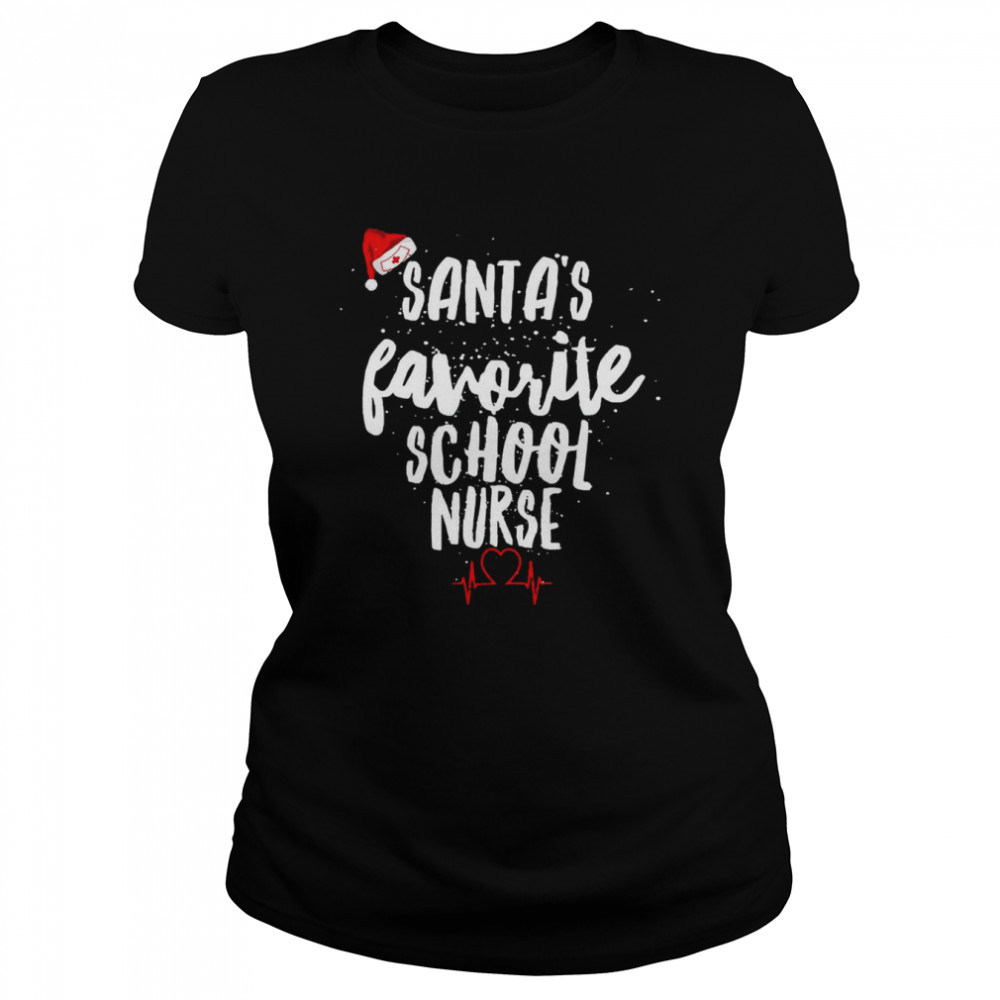 Santa’s Favorite Nursing School Nurse Christmas T- Classic Women's T-shirt
