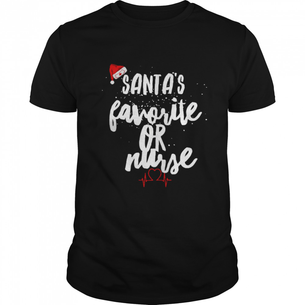 Santa’s Favorite Or Nurse Christmas T- Classic Men's T-shirt