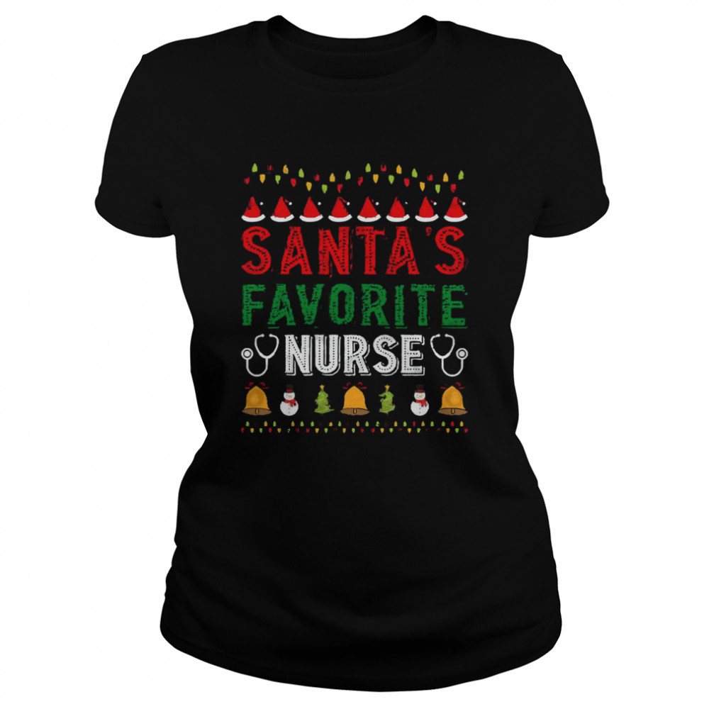 Santa’s Favorite Ornament Xmas Holiday shirt Classic Women's T-shirt