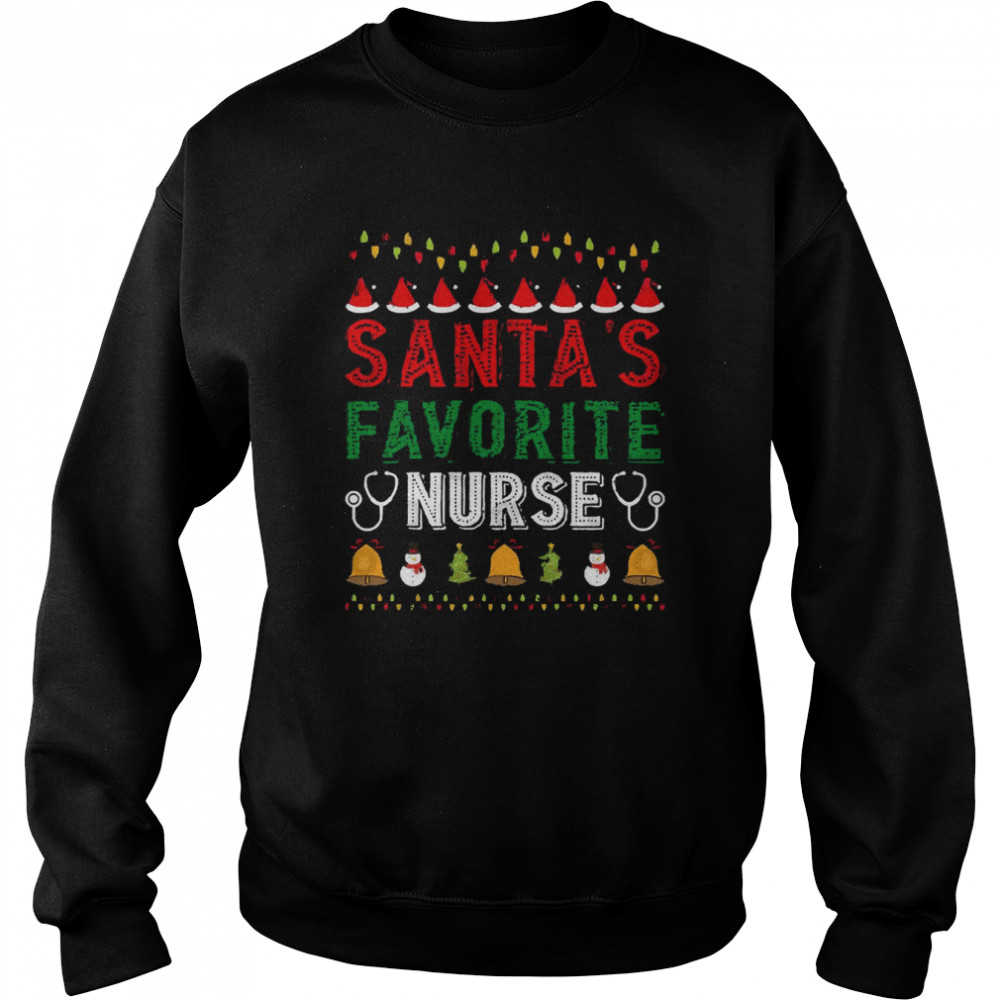 Santa’s Favorite Ornament Xmas Holiday shirt Unisex Sweatshirt