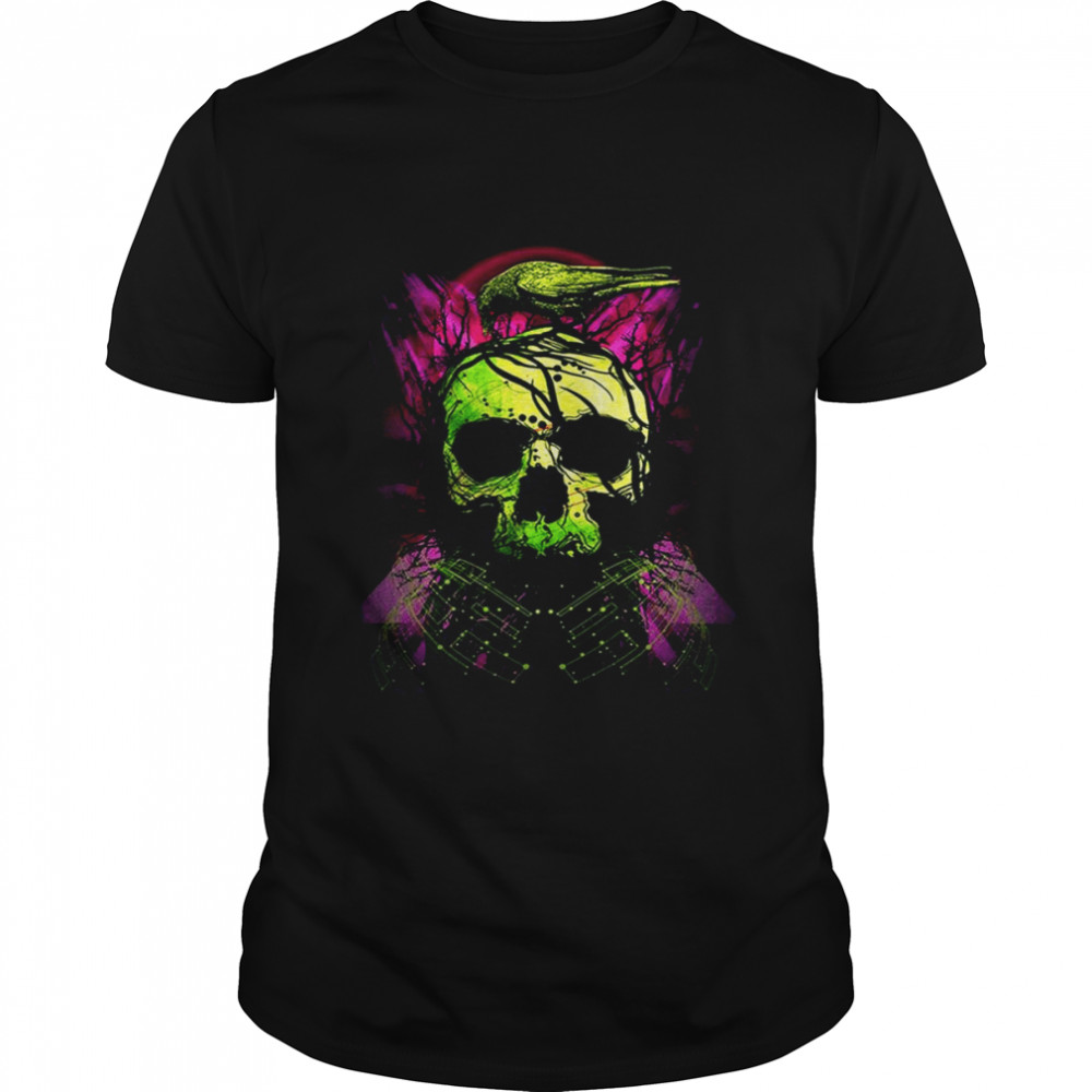 Skull The Raven The Omen shirt Classic Men's T-shirt