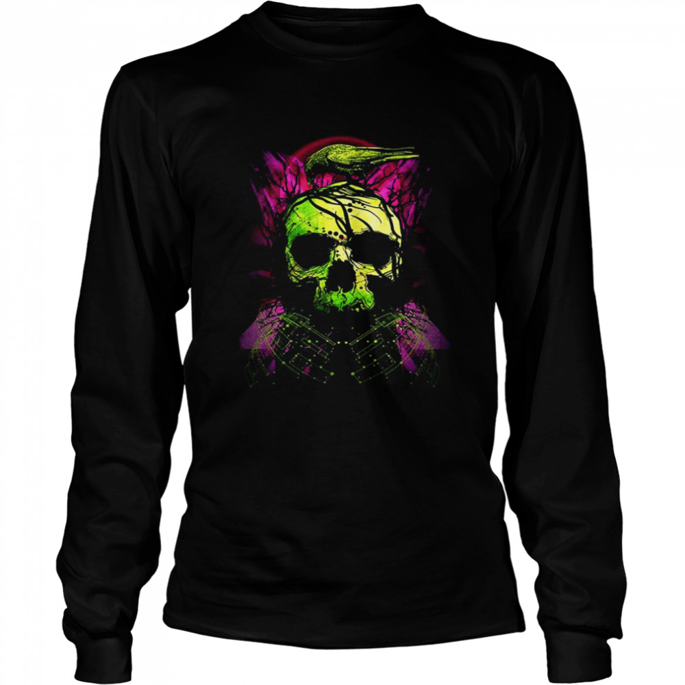 Skull The Raven The Omen shirt Long Sleeved T-shirt