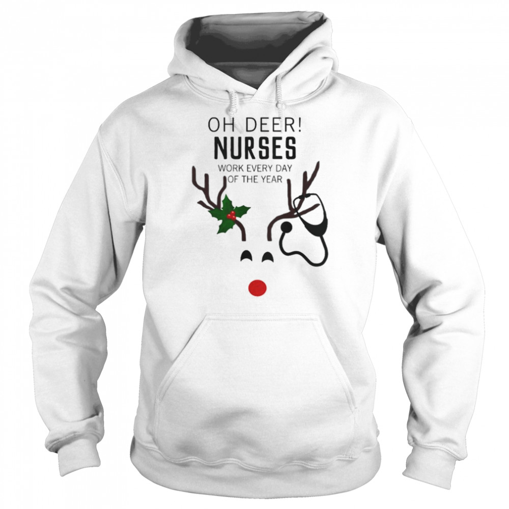 t Oh Deer Nurses Christmas T-Shir Unisex Hoodie