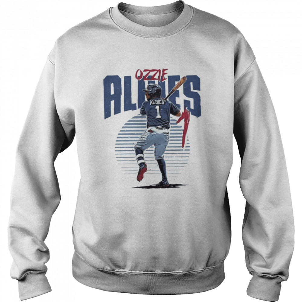 Ozzie Albies Retro Design Baseball Player shirt Unisex Sweatshirt