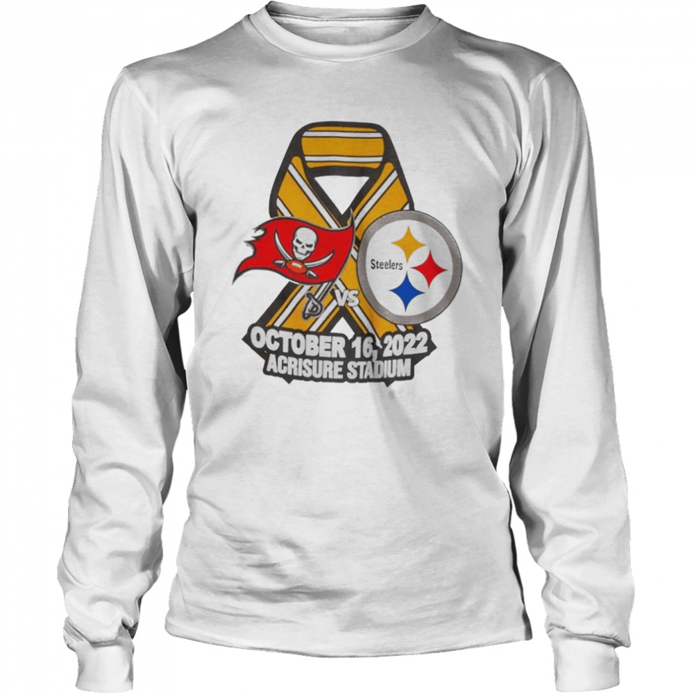 Tampa Bay Buccaneers vs Pittsburgh Steelers October 16 2022 Acrisure Stadium shirt Long Sleeved T-shirt