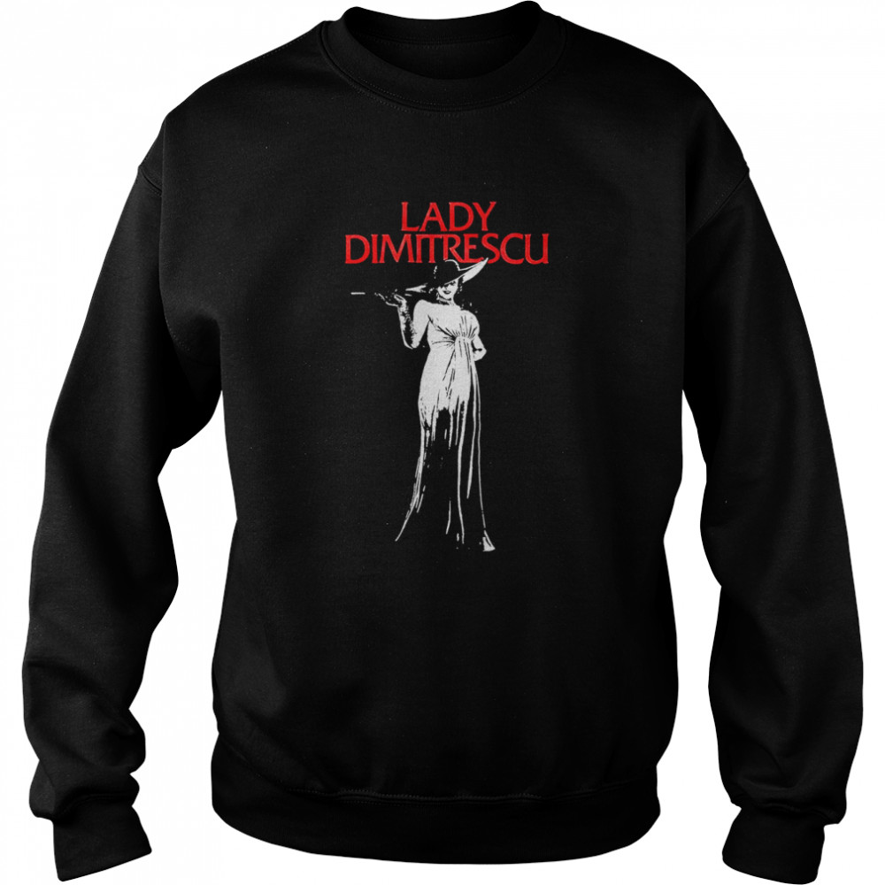 Resident Evil Lady Dimitrescu Scary Movie shirt Unisex Sweatshirt