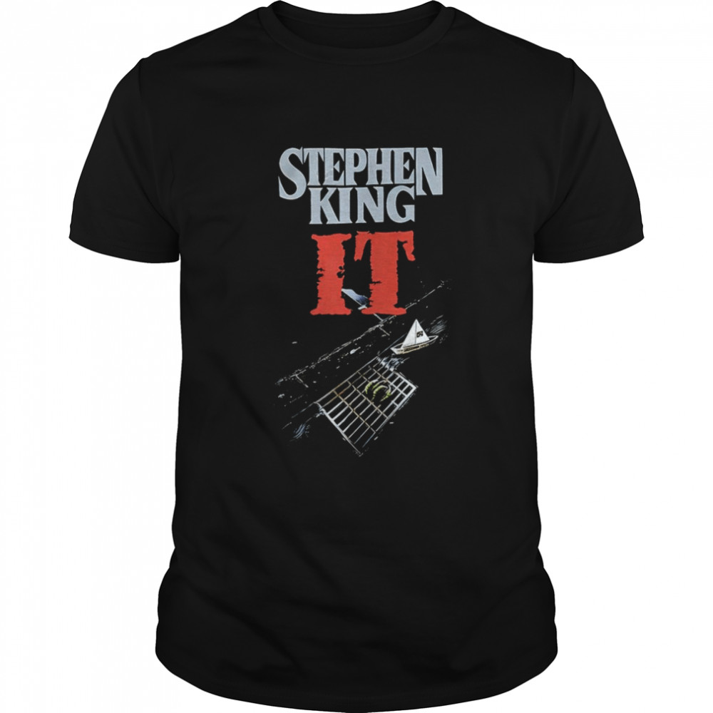 Steven King It Book Cover Scary Movie shirt Classic Men's T-shirt