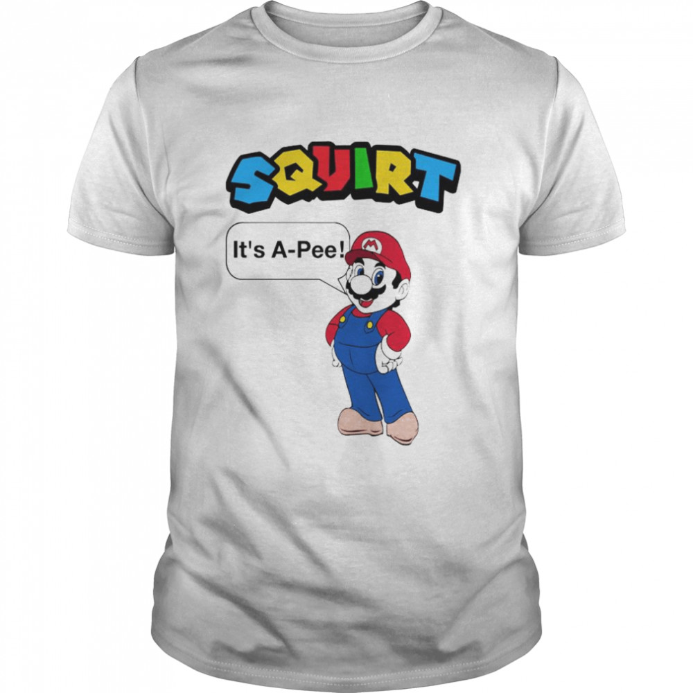 Super Mario Squirt It’s A-Pee Shirt