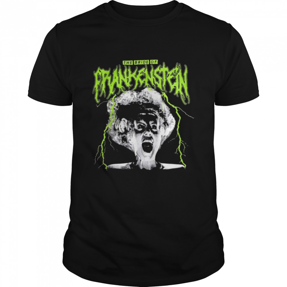 The Bride Of Frankenstein Metal Scary Movie Universal Monsters shirt Classic Men's T-shirt