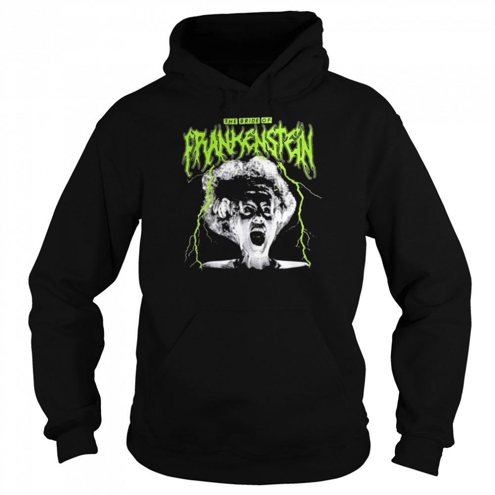 The Bride Of Frankenstein Metal Scary Movie Universal Monsters shirt Unisex Hoodie