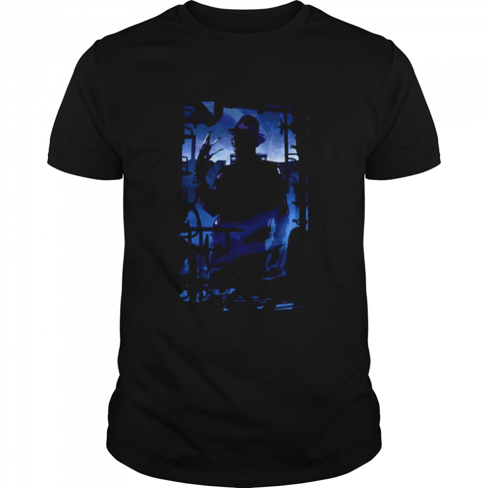 The Dreamer A Nightmare On Elm Street Silhouette Scary Movie Halloween shirt Classic Men's T-shirt