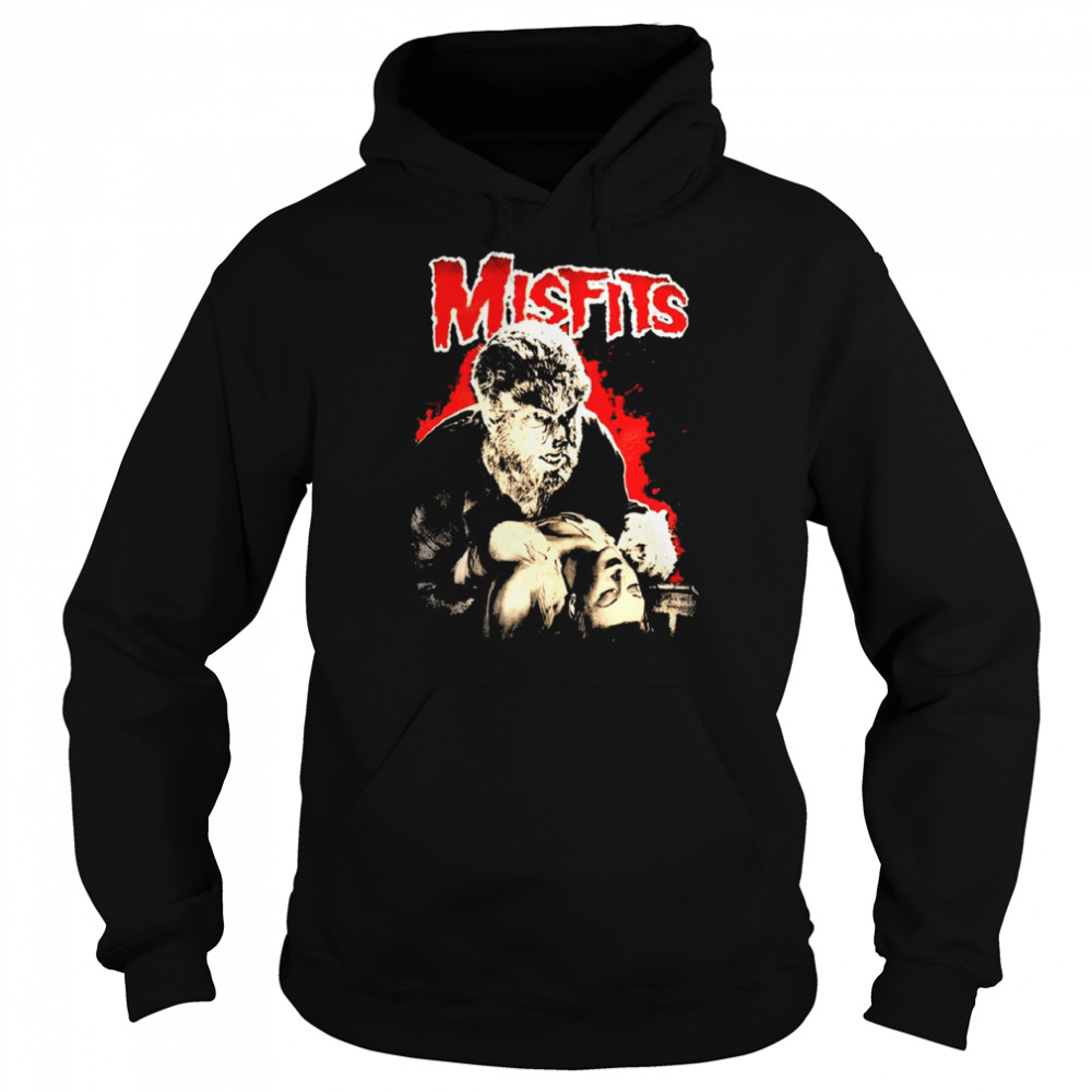 The Misfits Universal Monters Wolfman Scary Movie shirt Unisex Hoodie