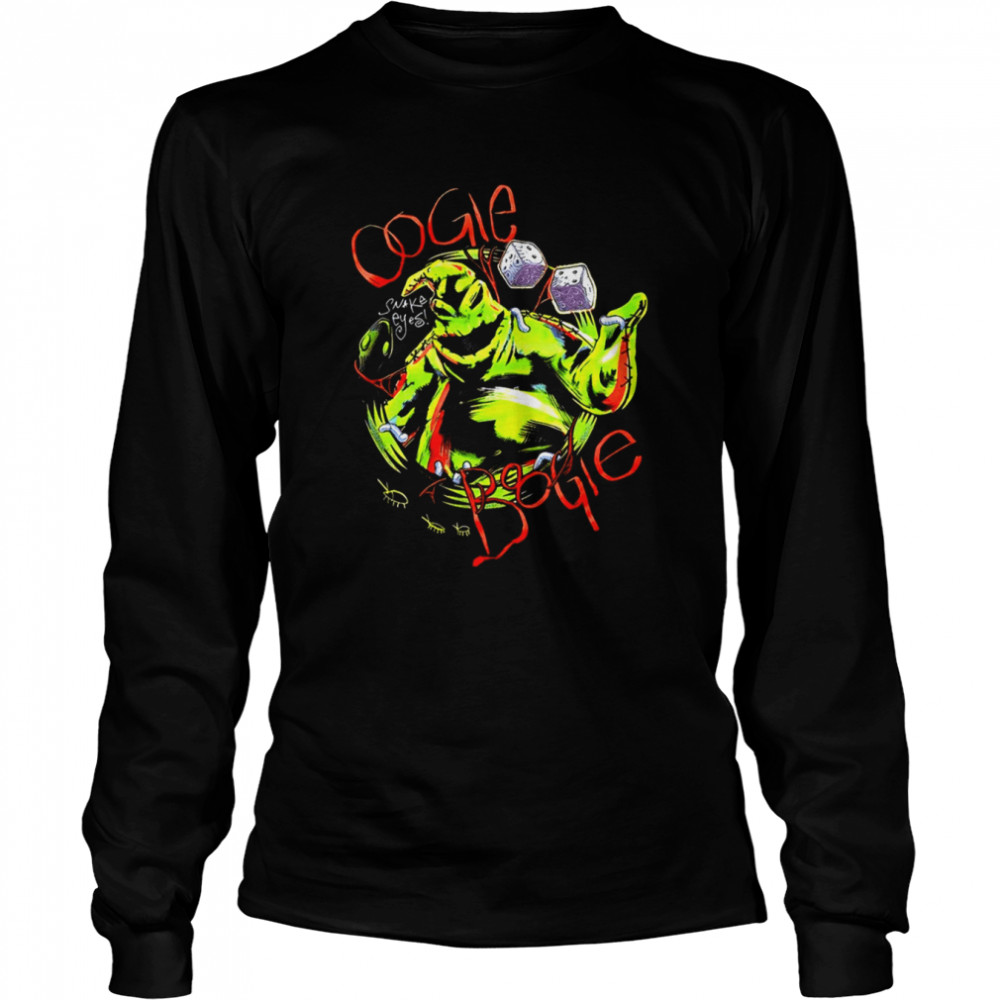 The Nightmare Before Christmas Oogie Boogie Dice Scary Movie shirt Long Sleeved T-shirt