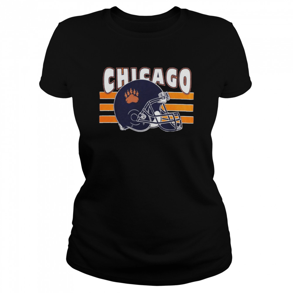 Het beste Bourgondië Bewolkt Chicago Football Helmet Vintage American Football shirt - Kingteeshop