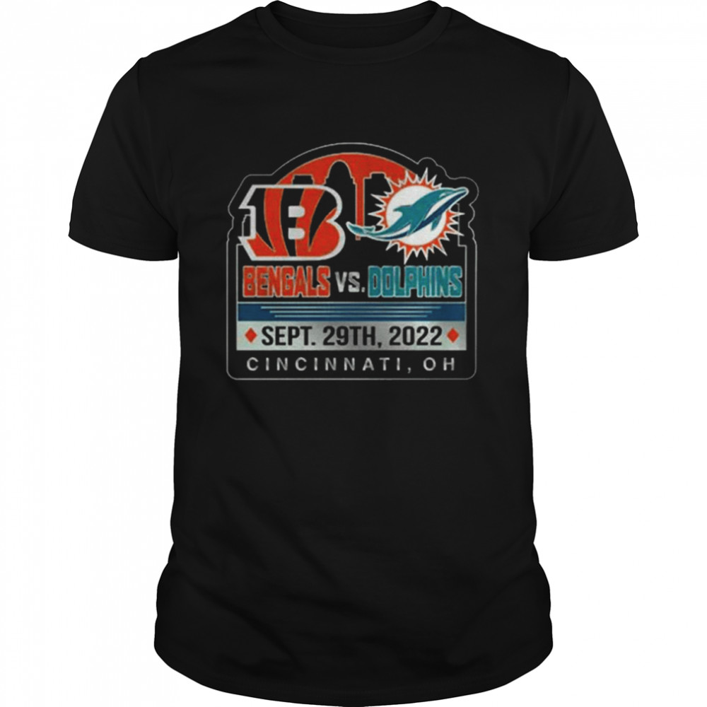 Cincinnati Bengals Vs Miami Dolphins Sept 29th 2022 Cincinnati, OH Shirt