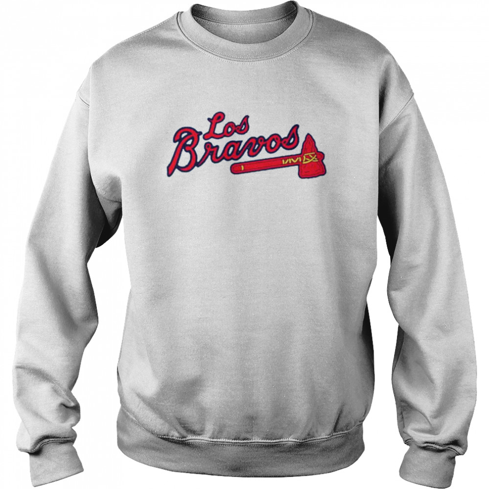 Atlanta Braves Los Bravos T-shirt – Emilytees – Shop trending shirts in the  USA – Emilytees Fashion LLC – Store  Collection Home Page  Sports & Pop-culture Tee