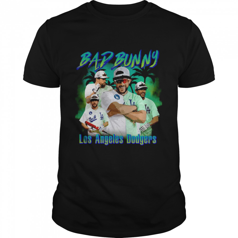 La Los Angeles Dodgers Bad Bunny Dodgers Meme Shirt