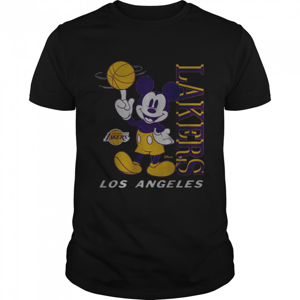 Los Angeles Lakers Junk Food Disney Mickey Mouse Baller T-Shirt