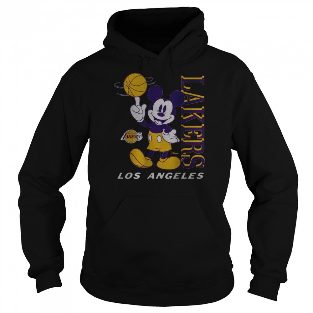 Los Angeles Lakers Junk Food Disney Mickey Baller shirt
